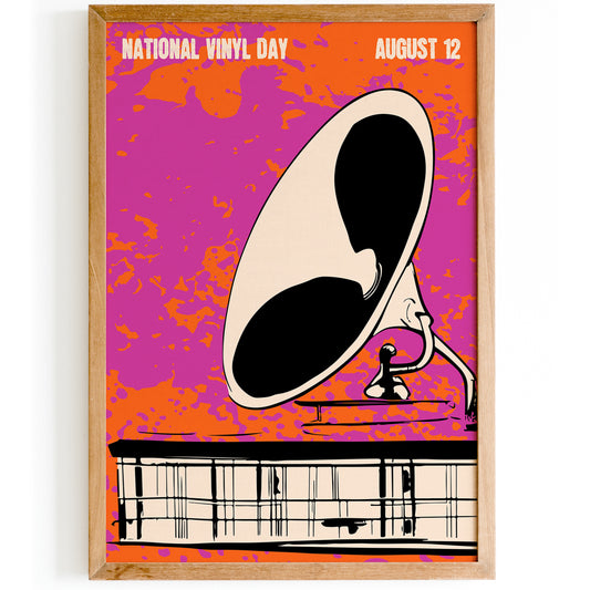 Colorful Vintage Poster - National Vinyl Day