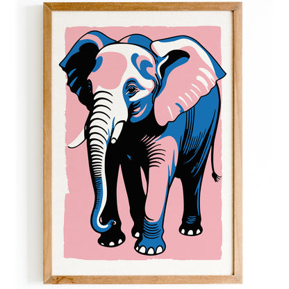 Elephant Cozy Wall Art Print