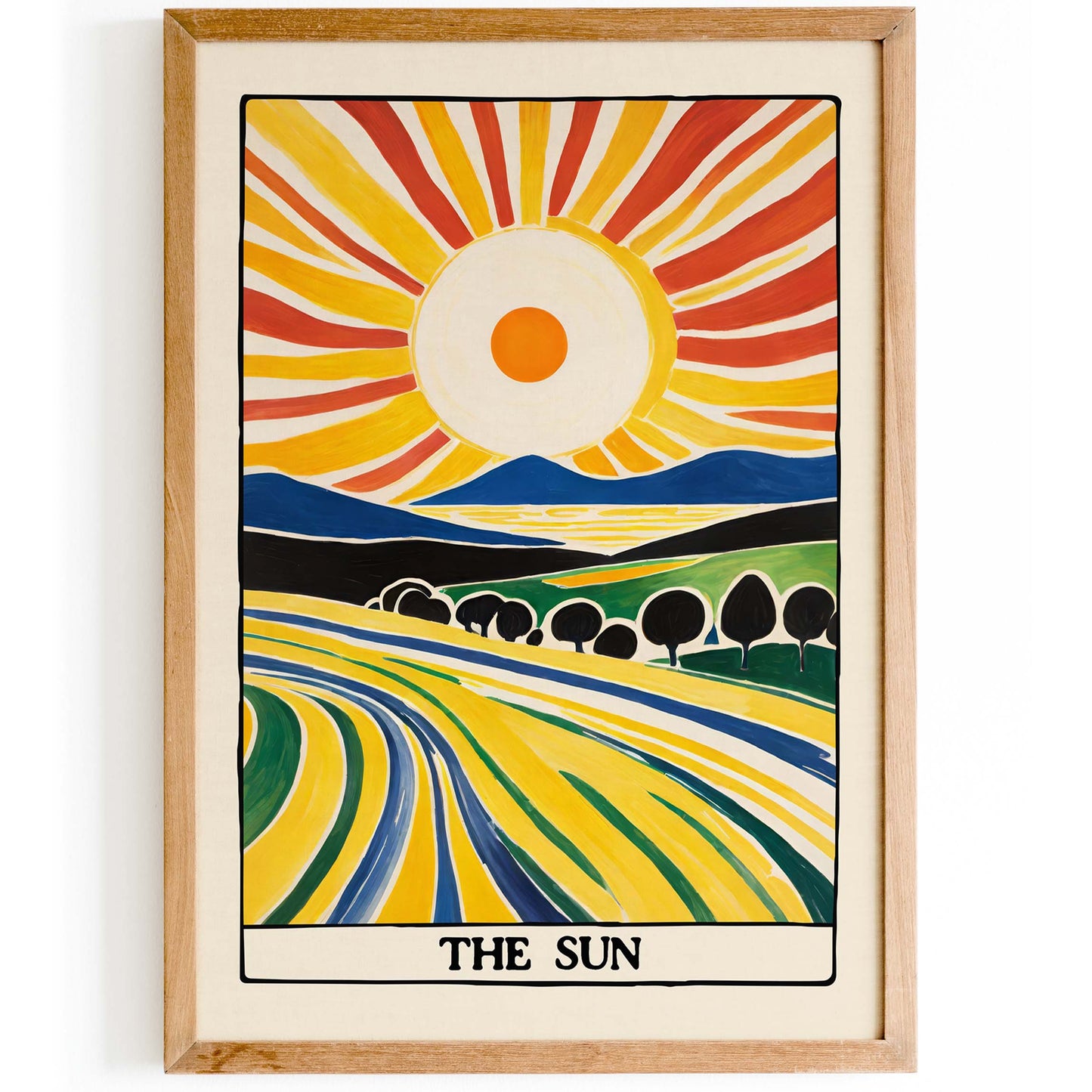 The Sun Landscape Poster Print