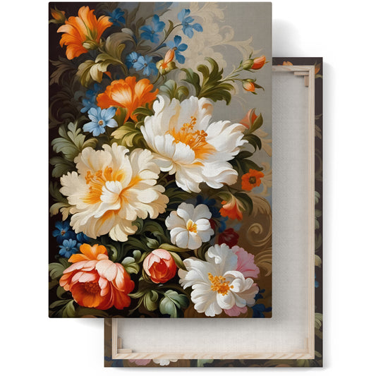 Springtime Splendor: Floral Canvas Print