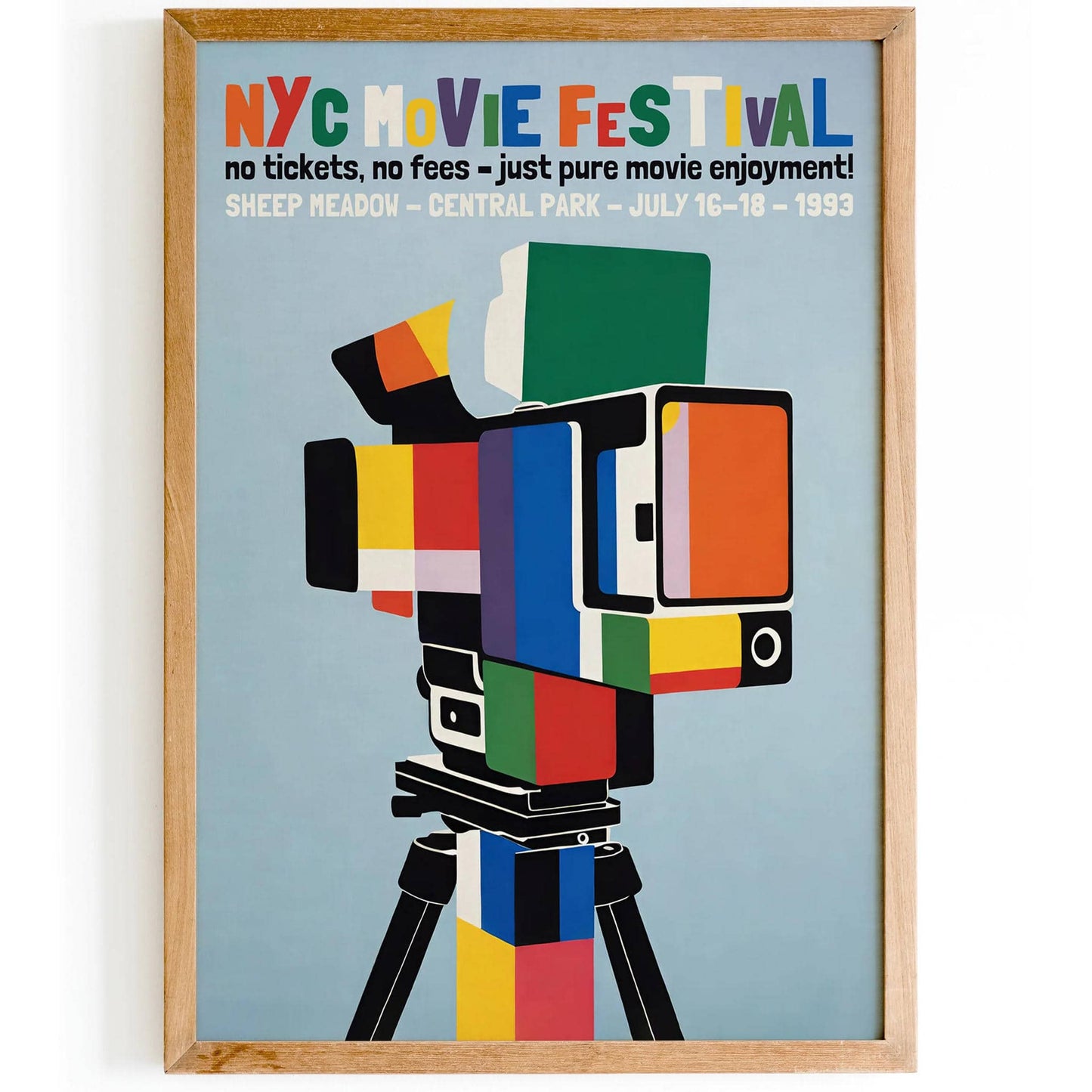 NYC Movie Festival 1993 Retro Poster
