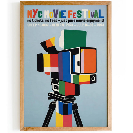 NYC Movie Festival 1993 Retro Poster