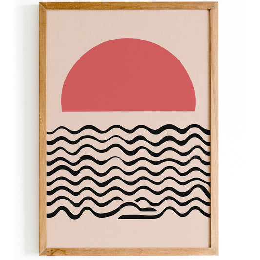 Pink Soft Sun Art Print