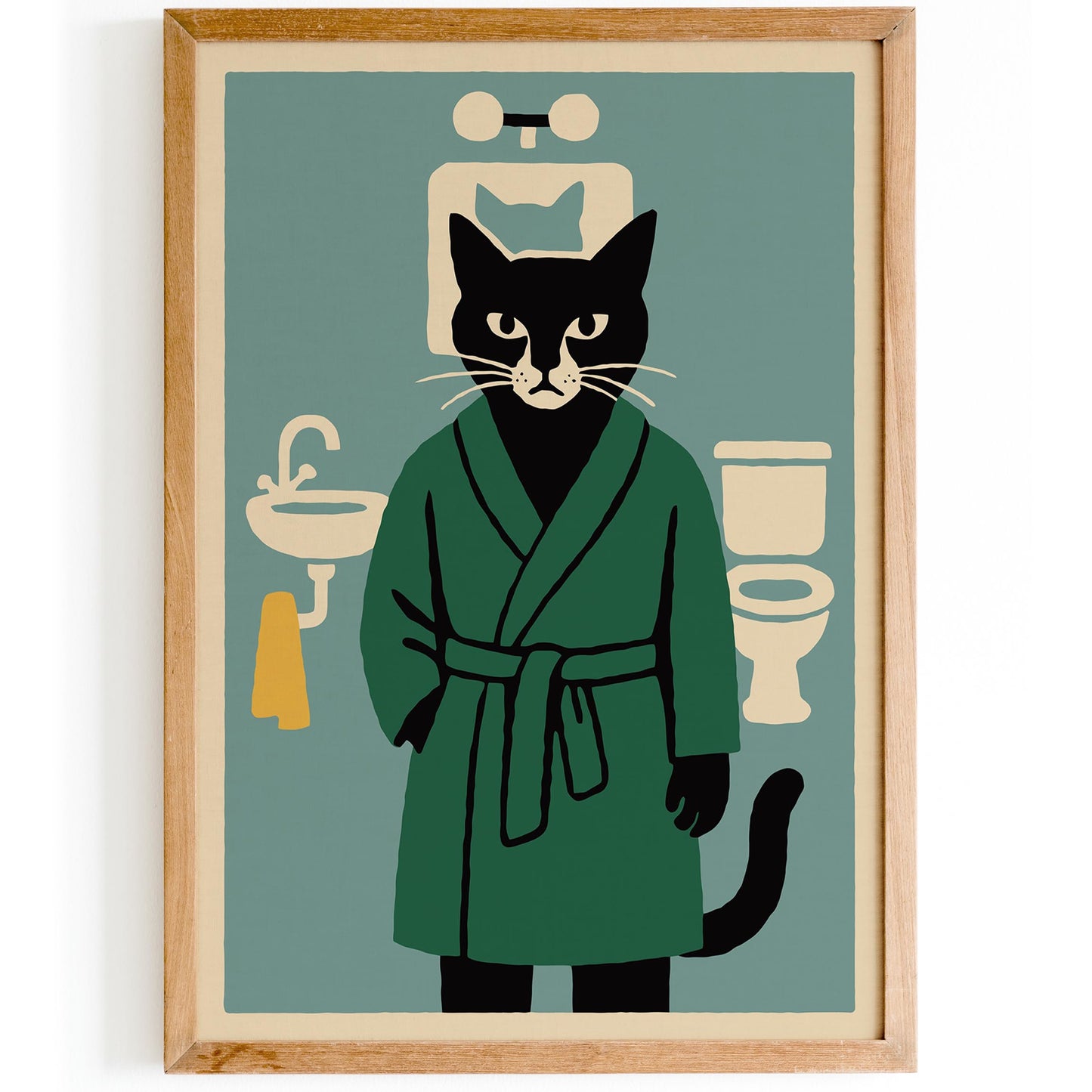 Bath Time Cat Poster