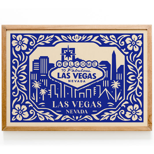 Las Vegas Nevada Poster - Horizontal Travel Wall Art