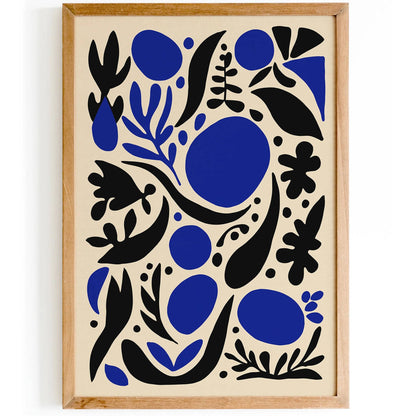 Cut-Out Style Botanical Abstract Print – Minimalist Wall Art