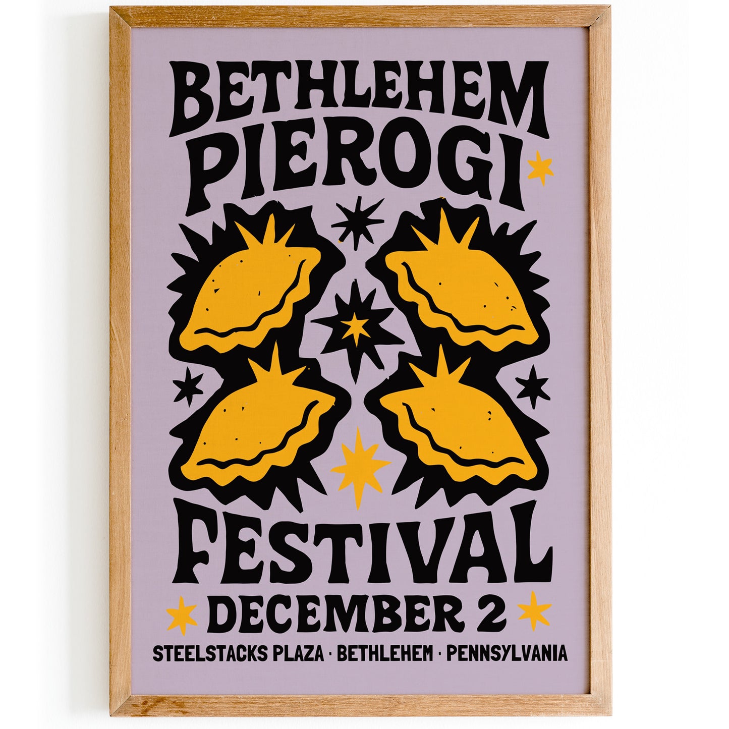 Bethlehem Pierogi Festival Poster