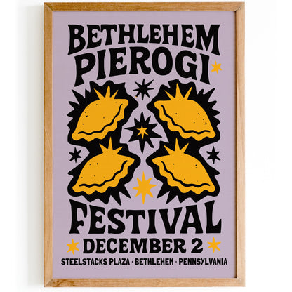 Bethlehem Pierogi Festival Poster