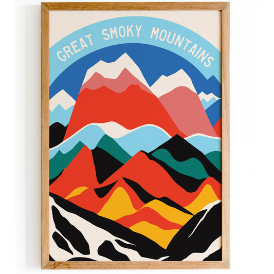 Great Smoky Mountains - Minimal Poster