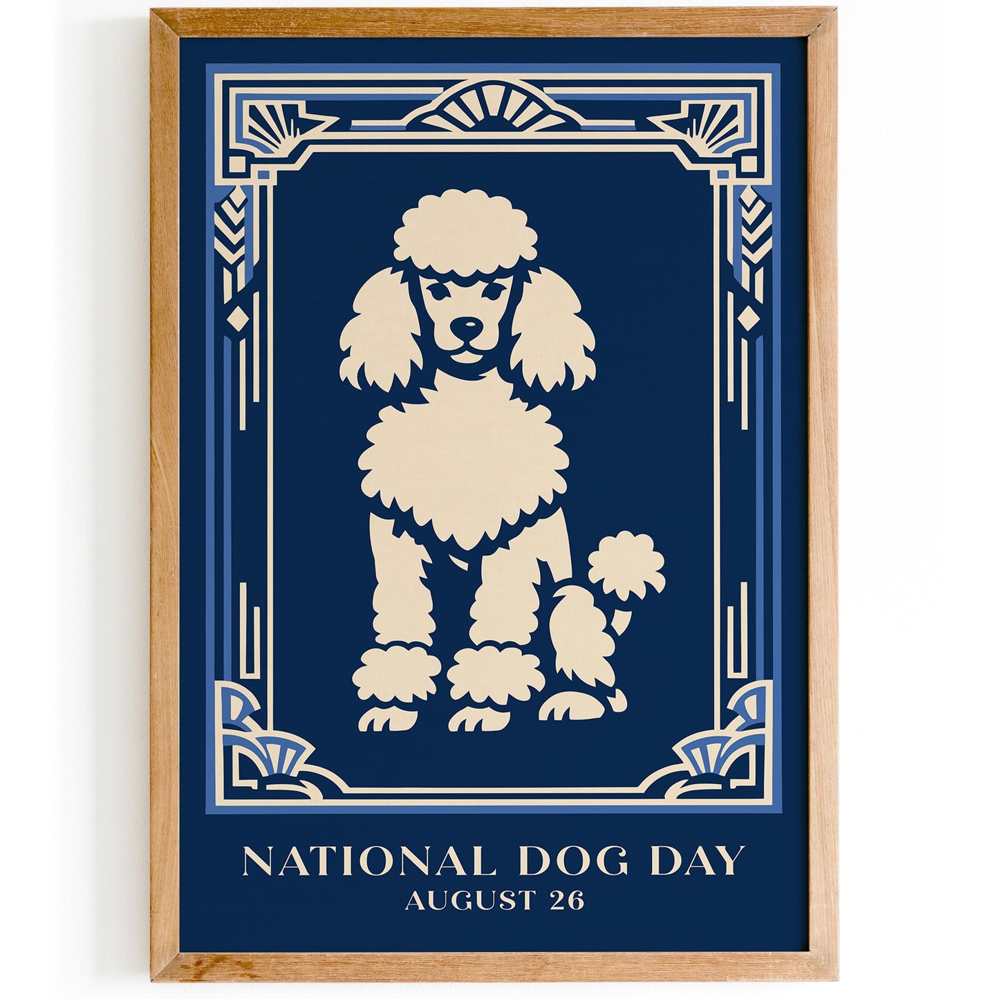 National Dog Day Poster – Cute Dog Wall Art Print