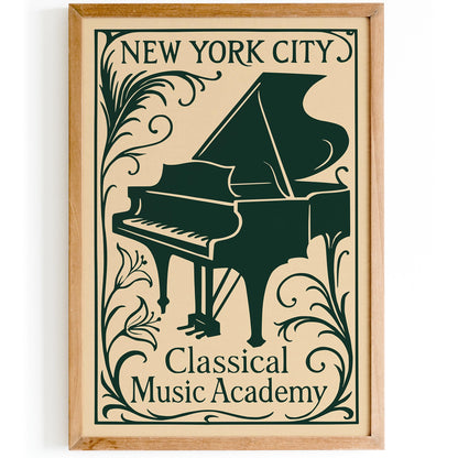 New York Classical Music Academy Art Poster