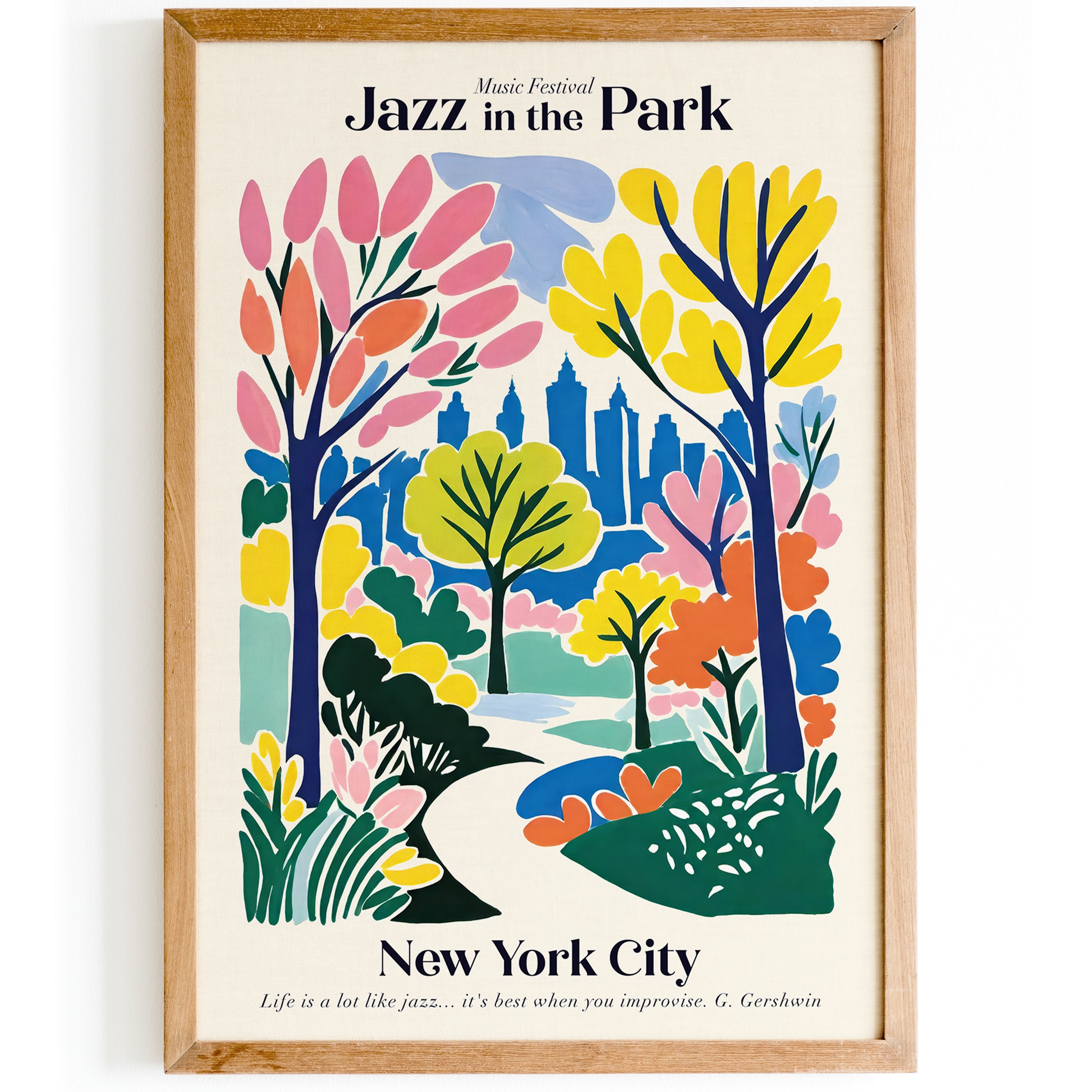 Jazz In The Park, New York City Music Poster – Hypesheriff