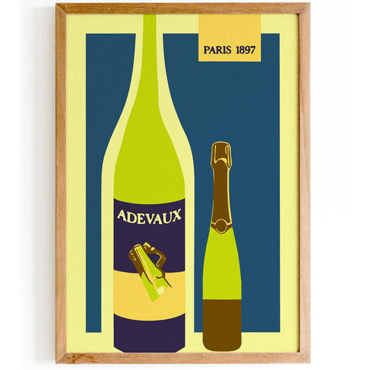 Adevaux French Wine Vintage Poster - HypeSheriff