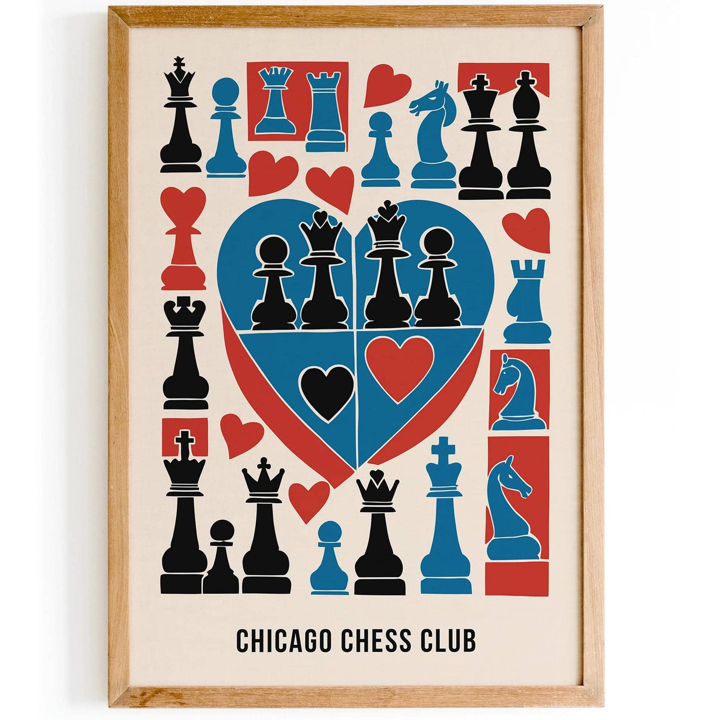 Chicago Chess Club Art Print 2025