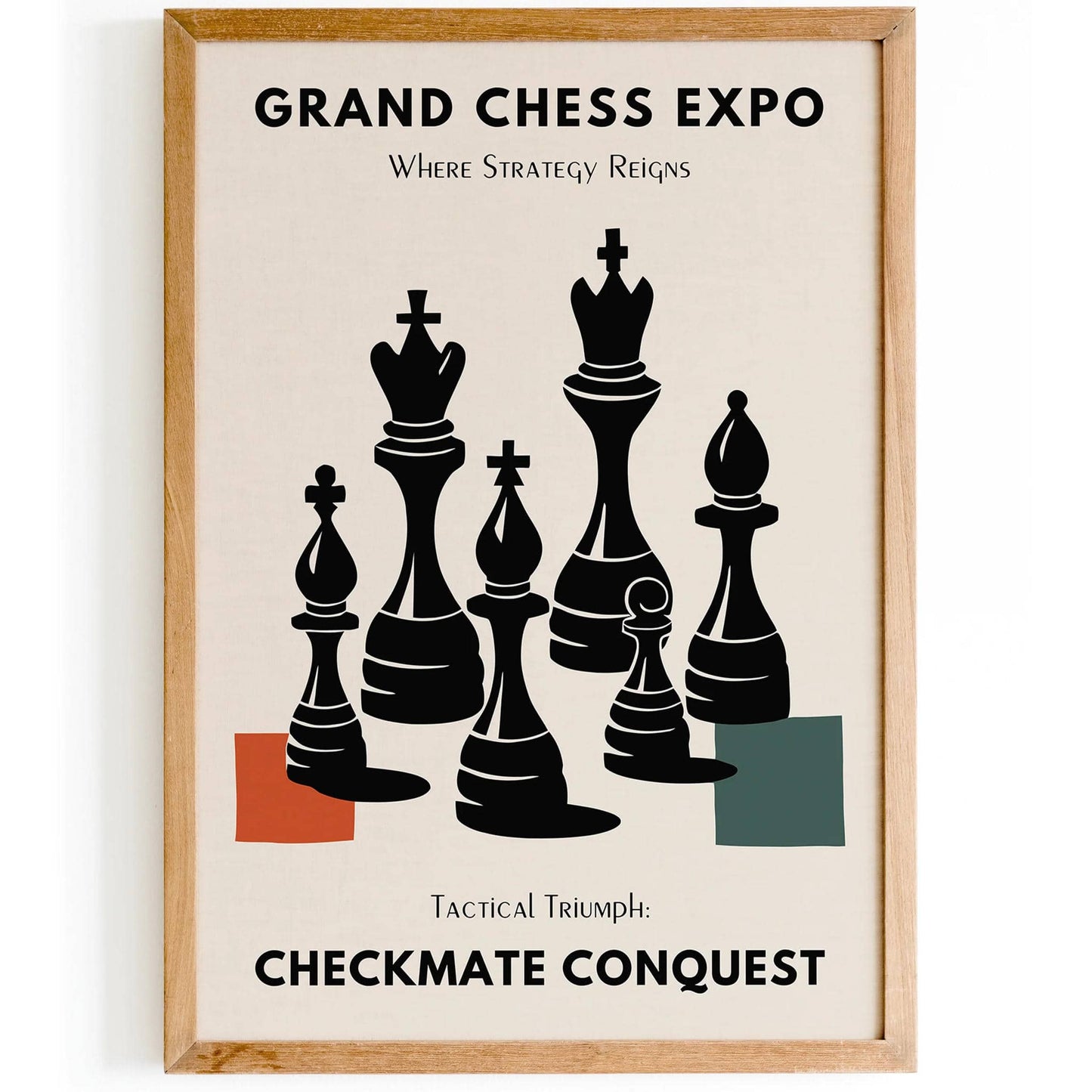 Grand Chess Expo Modern Poster