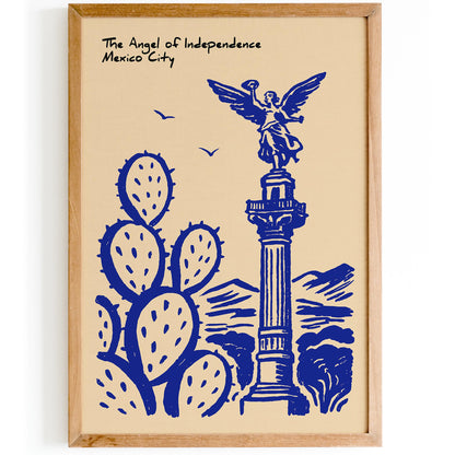 The Angel of Independence Mexico City Poster