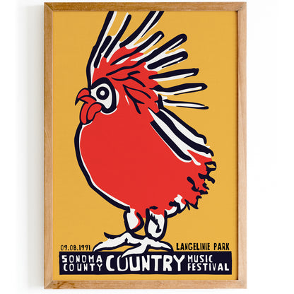 Sonoma Country - Country Music Festival - 1991 Poster