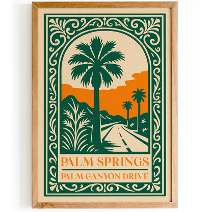 Palm Springs Palm Canyon Drive Poster