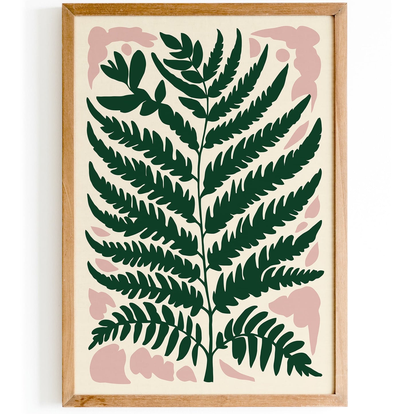 Green Fern Leaf Poster 2025