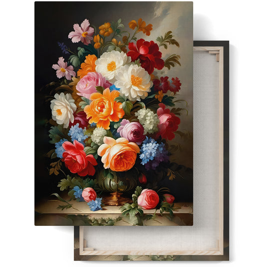 Victorian Bouquet of Flowers Canvas Art