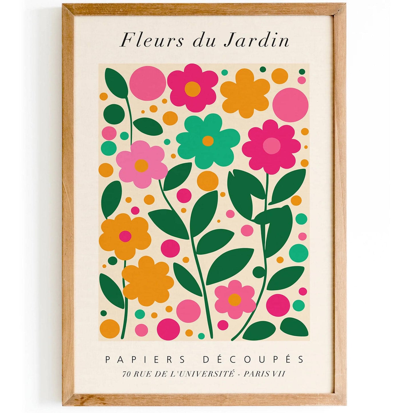 Paper Garden French Floral Botanical Print - HypeSheriff