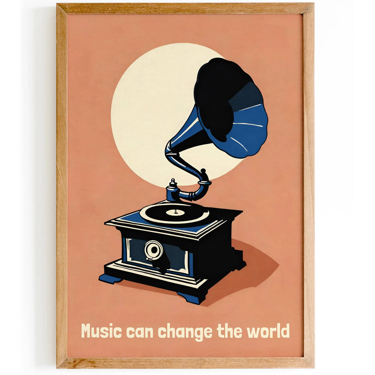 Music Can Change The World - Gramophone Poster – HypeSheriff