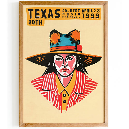 Texas 1999 Country Festival Poster