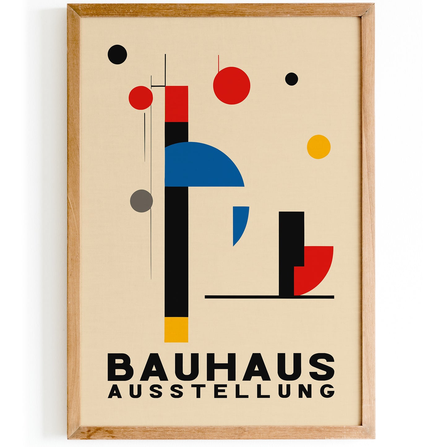 Bauhaus Retro Exhibition Art Print