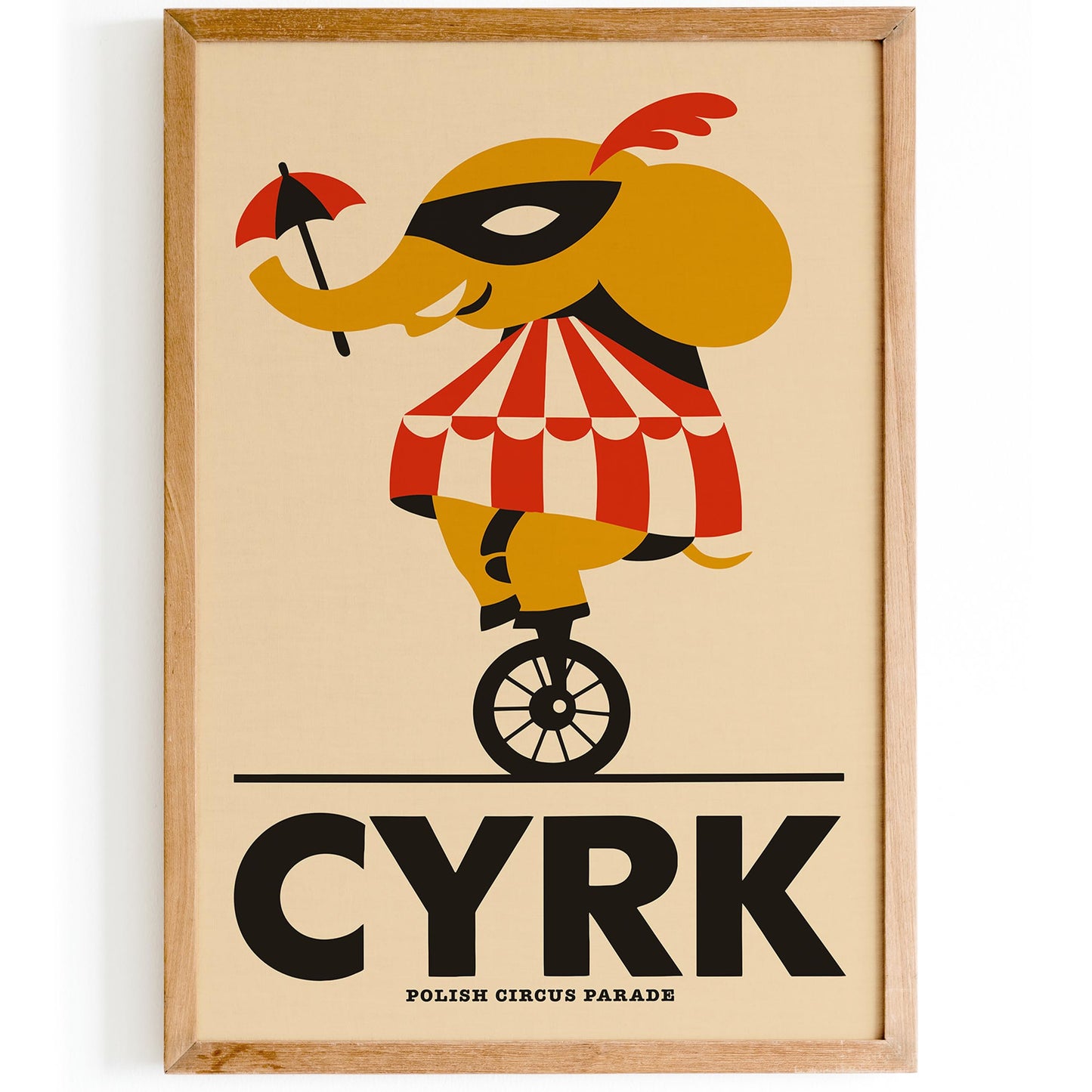 Vintage Polish Circus Poster – CYRK Parade Wall Art Print