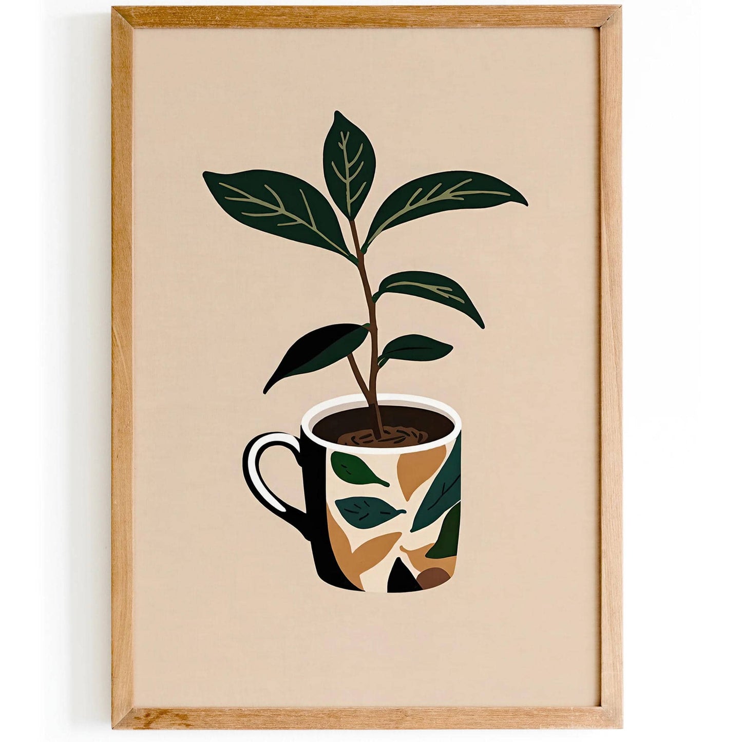 Ground Coffee Retro Poster