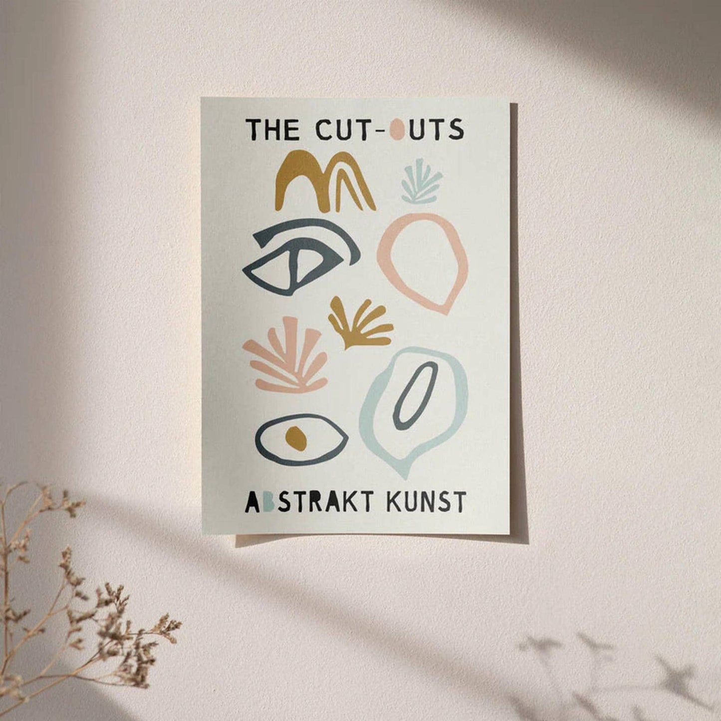 The Cut Outs Abstrakt Kunst Poster - HypeSheriff