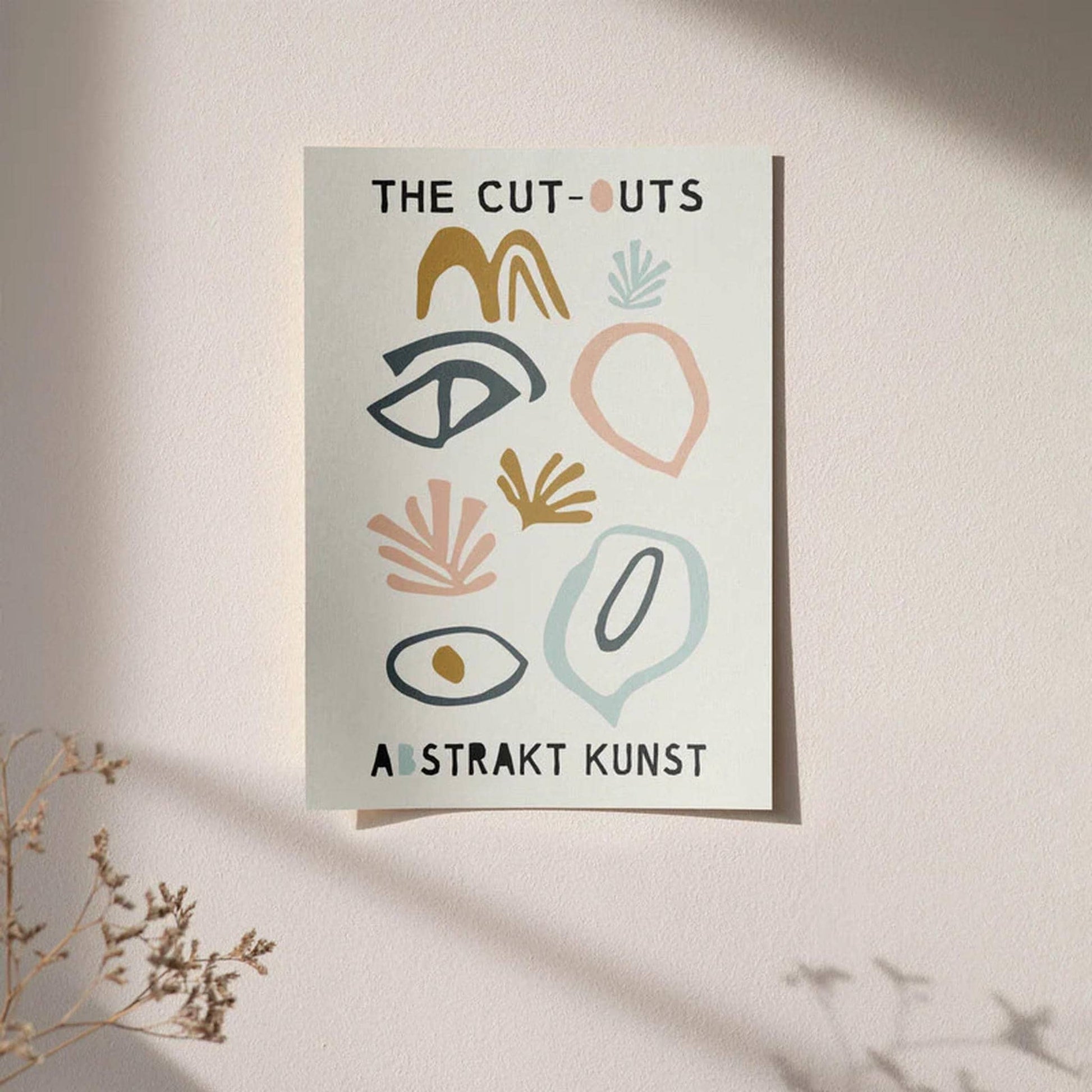The Cut Outs Abstrakt Kunst Poster - HypeSheriff