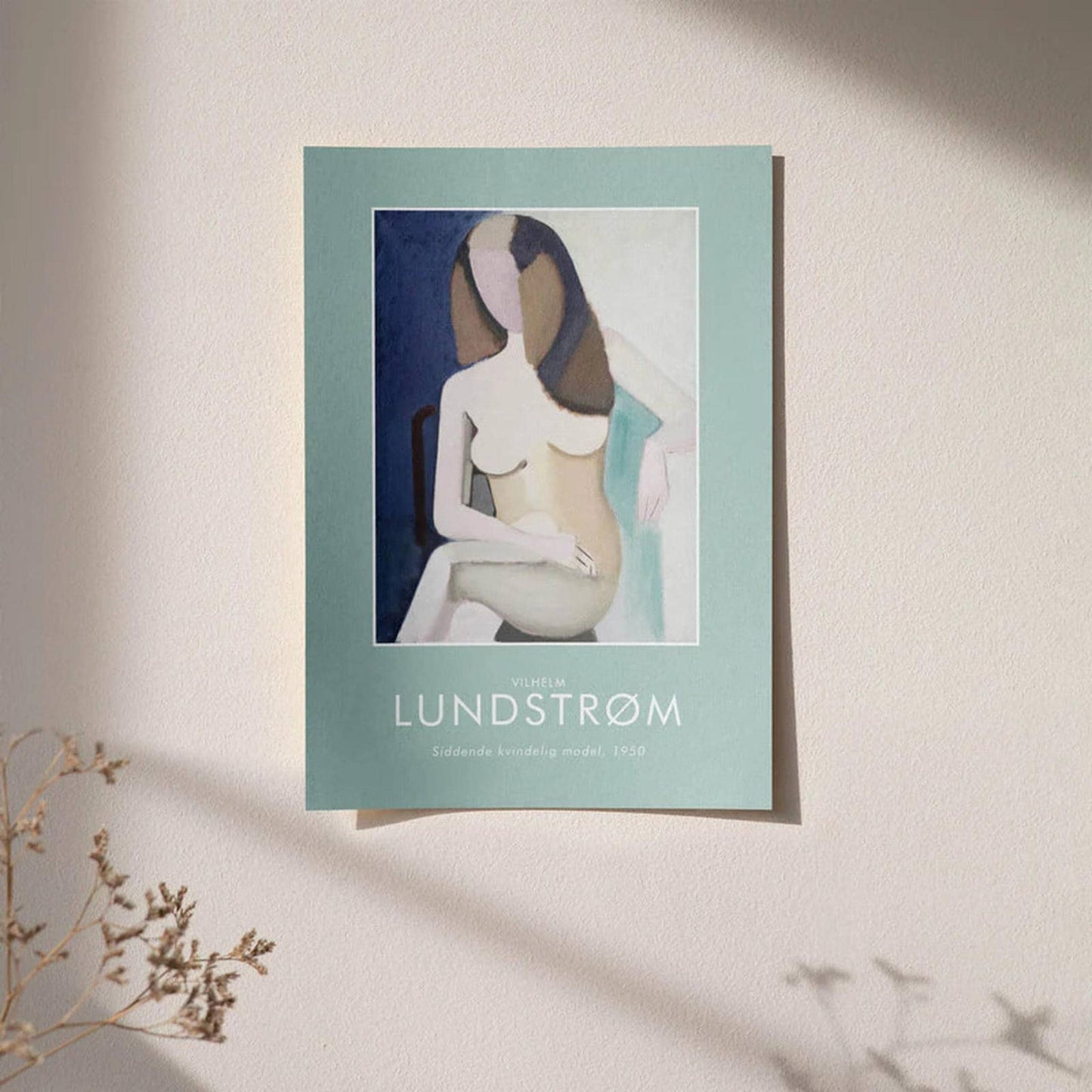 V. Lundstrøm, Sitting Woman Poster - HypeSheriff