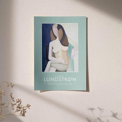 V. Lundstrøm, Sitting Woman Poster - HypeSheriff