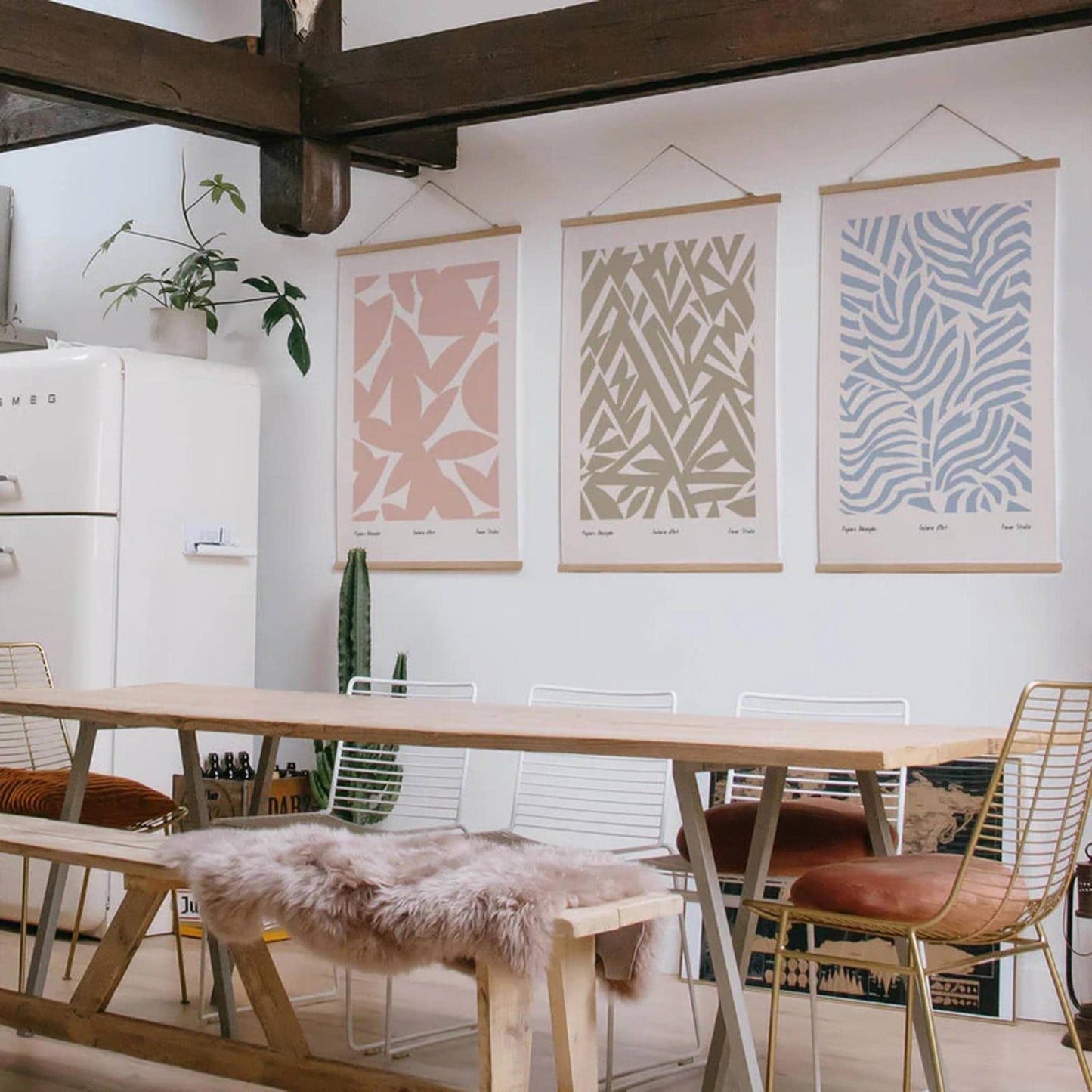 Set of 3 Scandinavian Cutouts Prints - HypeSheriff