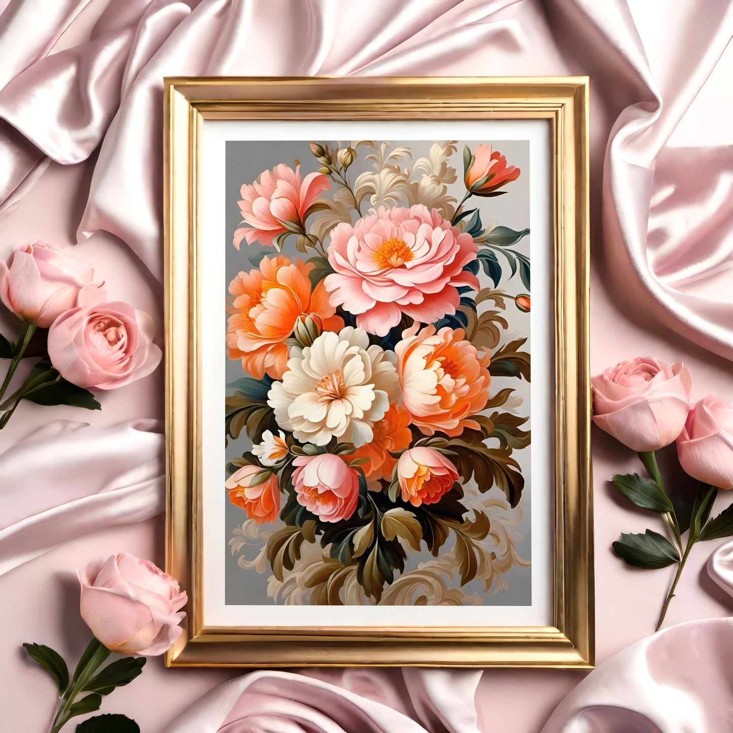 Luxury Art Nouveau Floral Art Print