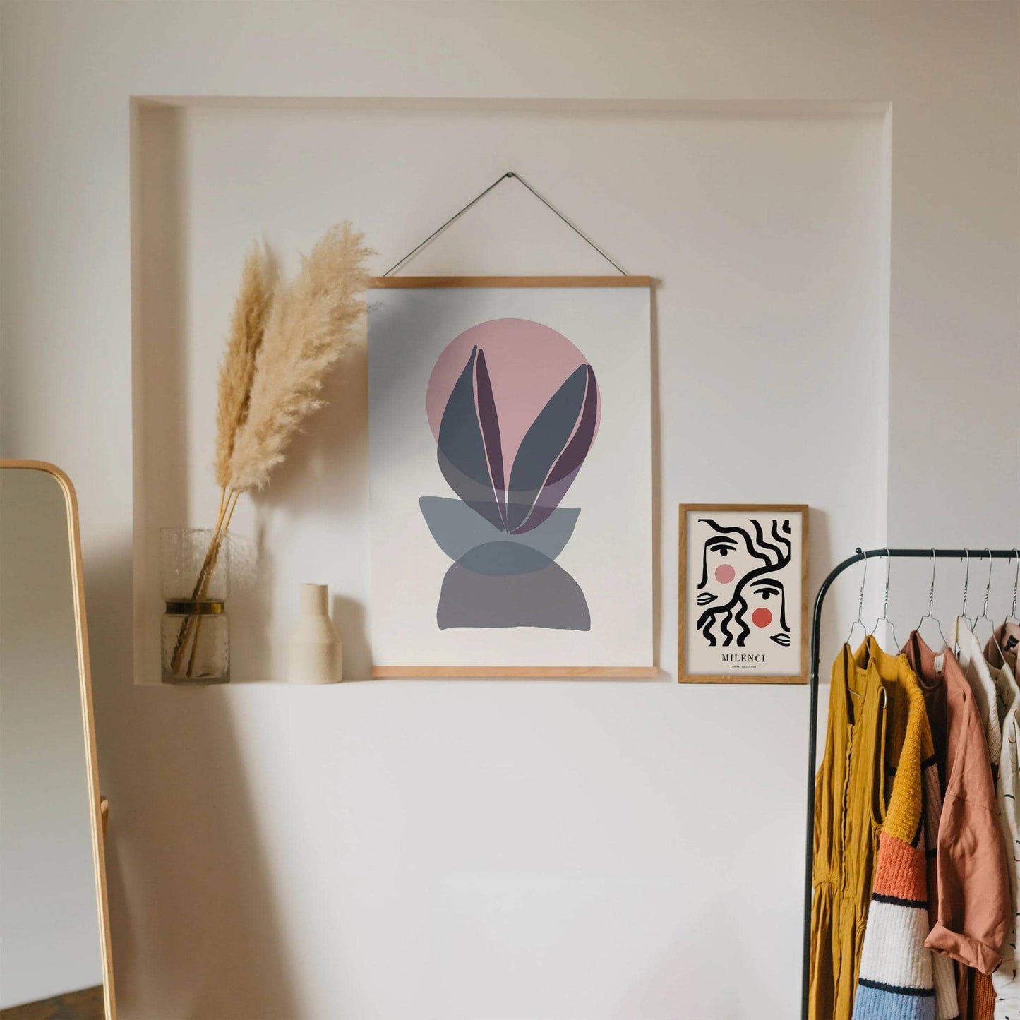 Abstract Pastel Composition Poster