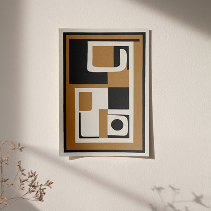 Geometric Abstract Print: Stylish Wall Art