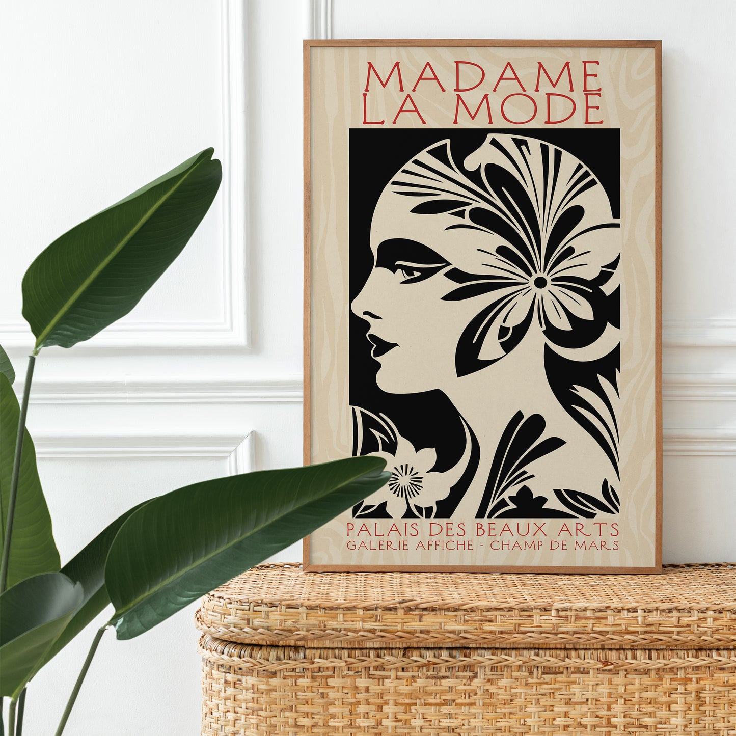 Madame La Mode Art Deco Fashion Poster