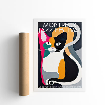 Montreux Cat Jazz Festival Poster