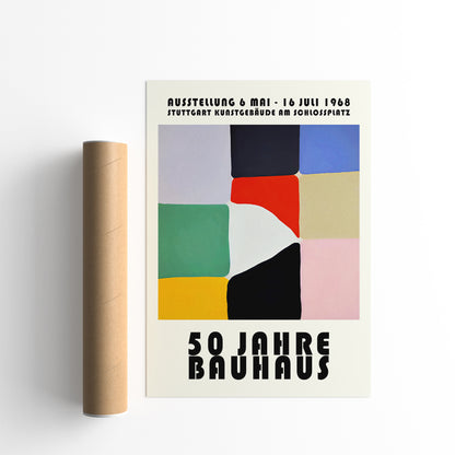 50 Jahre Bauhaus Retro Poster