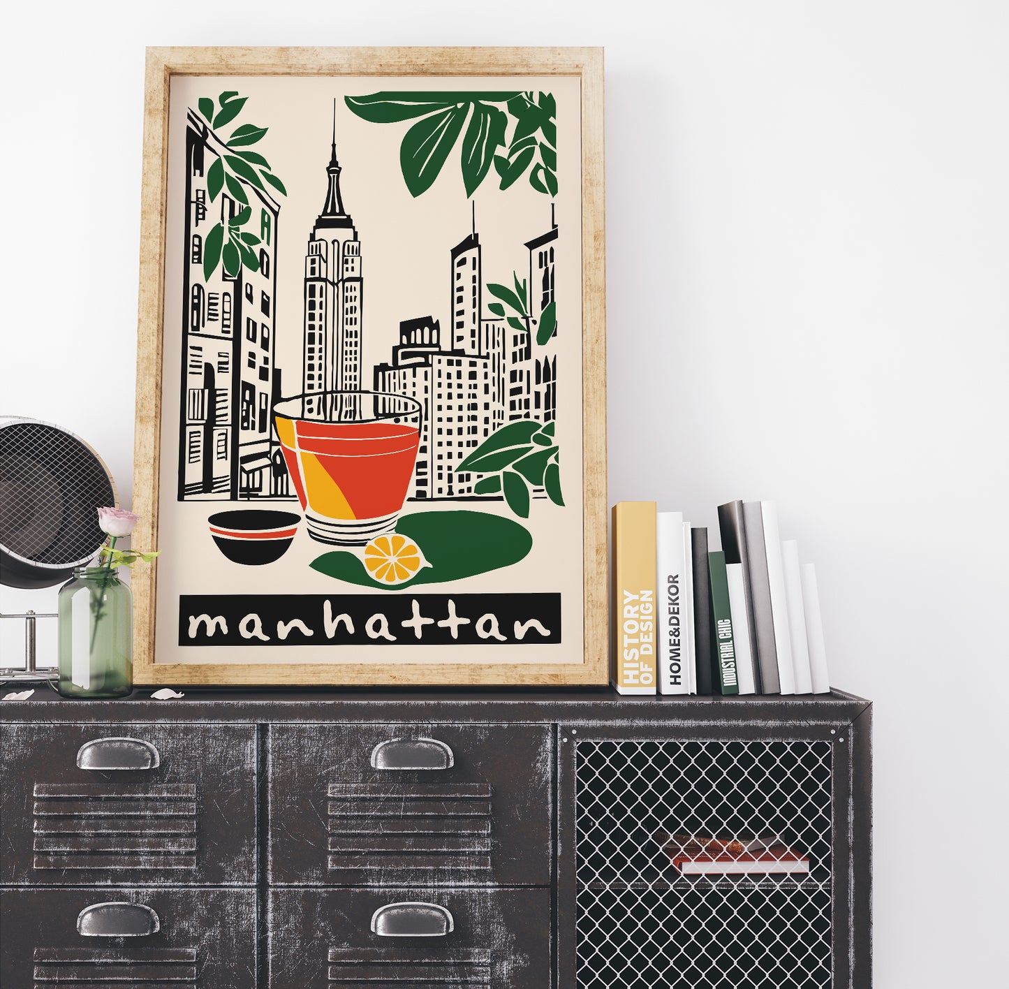 Manhattan Drink NYC Kitchen Wall Art