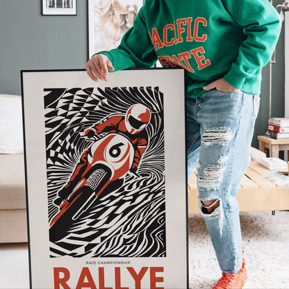 Raid Championship Rallye Sport Poster