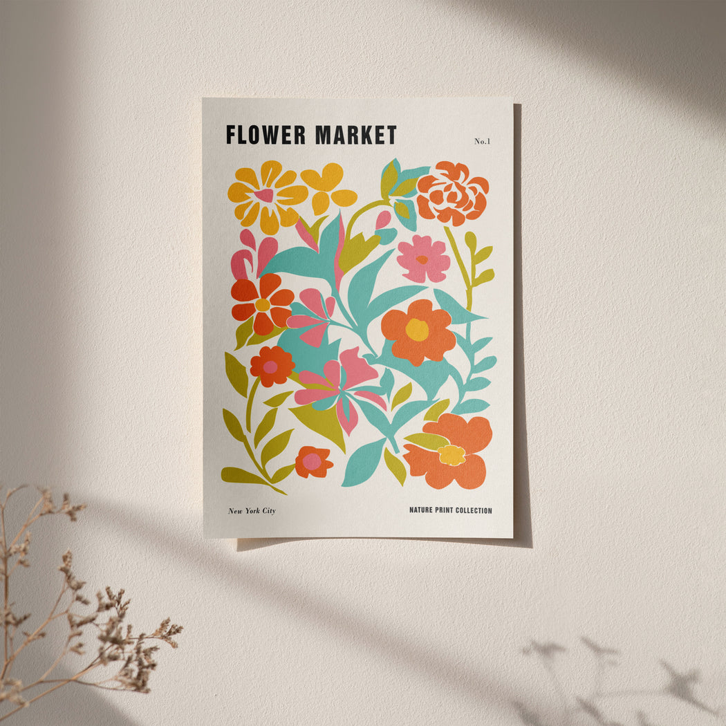 NY Flower Market Poster