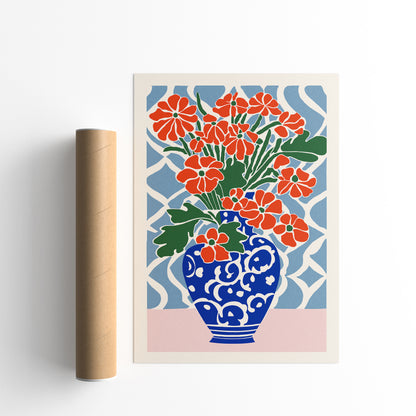 Vase of Flowers Poster