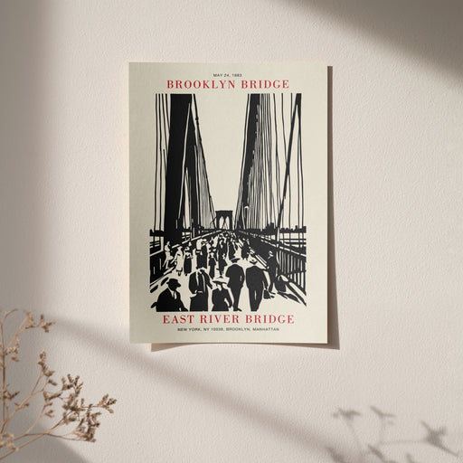 Brooklyn Bridge Painting Poster