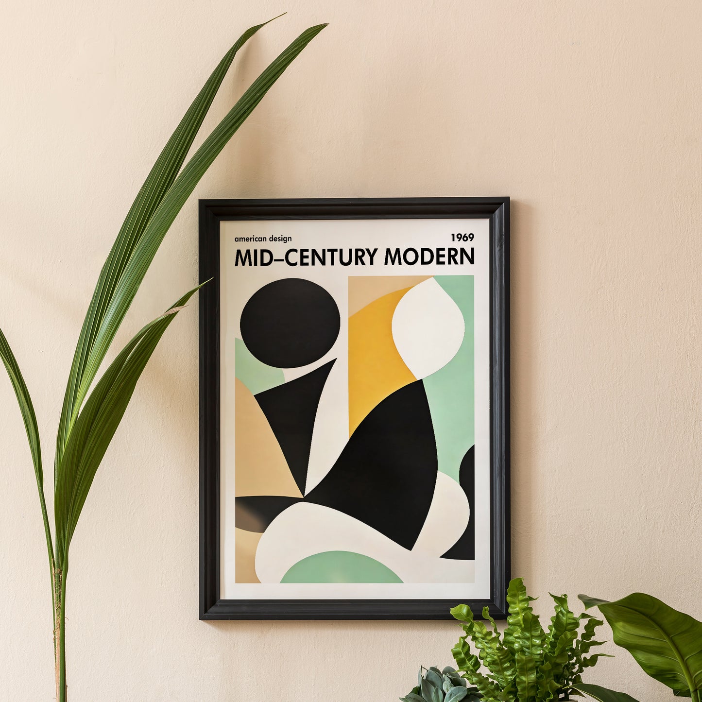 Mid Century Modern Aesthetic Design Print