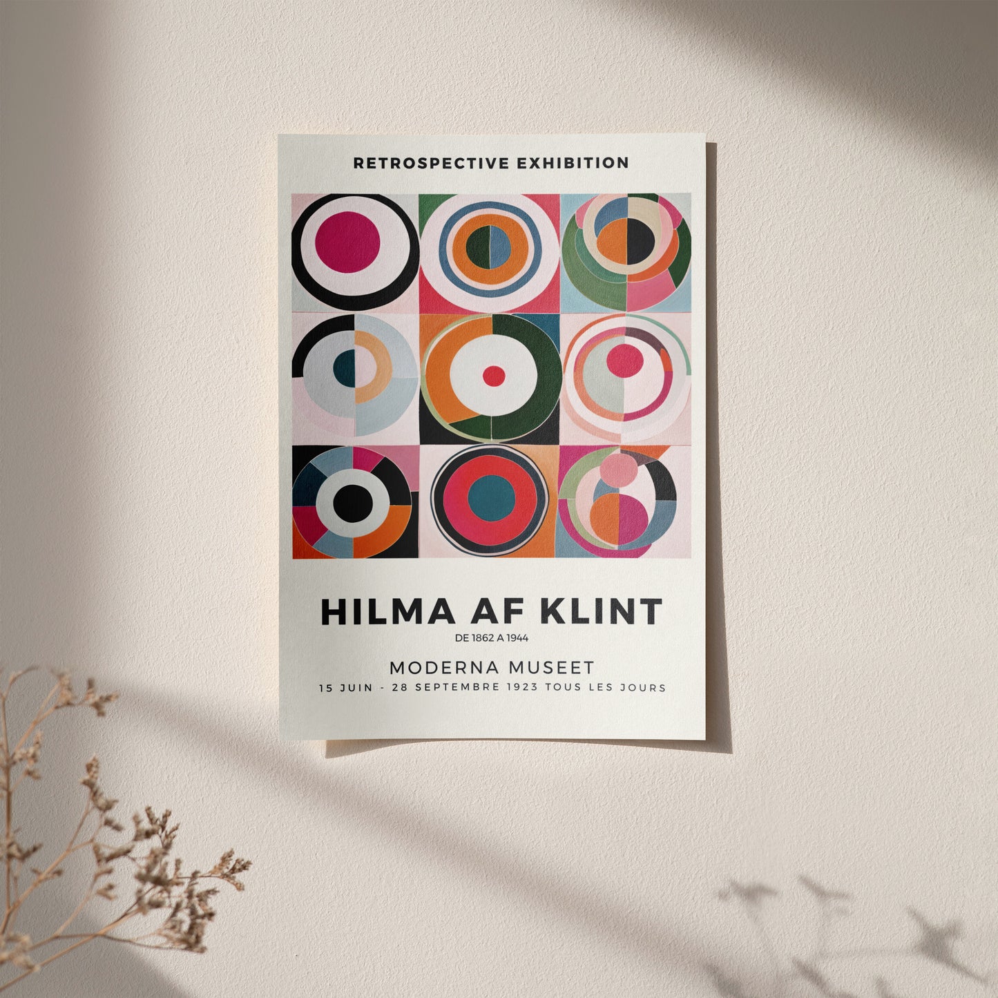 Hilma Af Klint Exhibition Poster