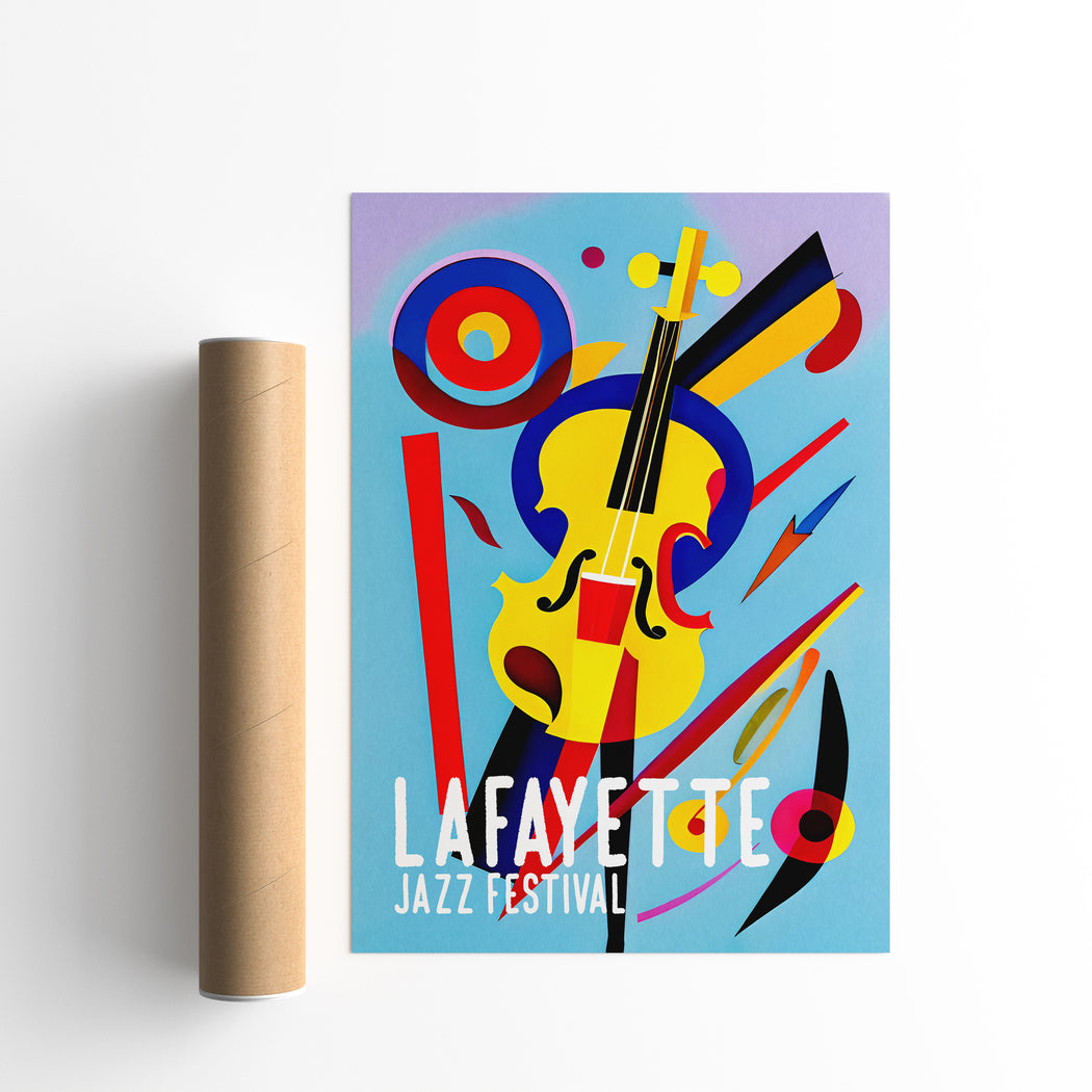 Lafayette Jazz Music Poster