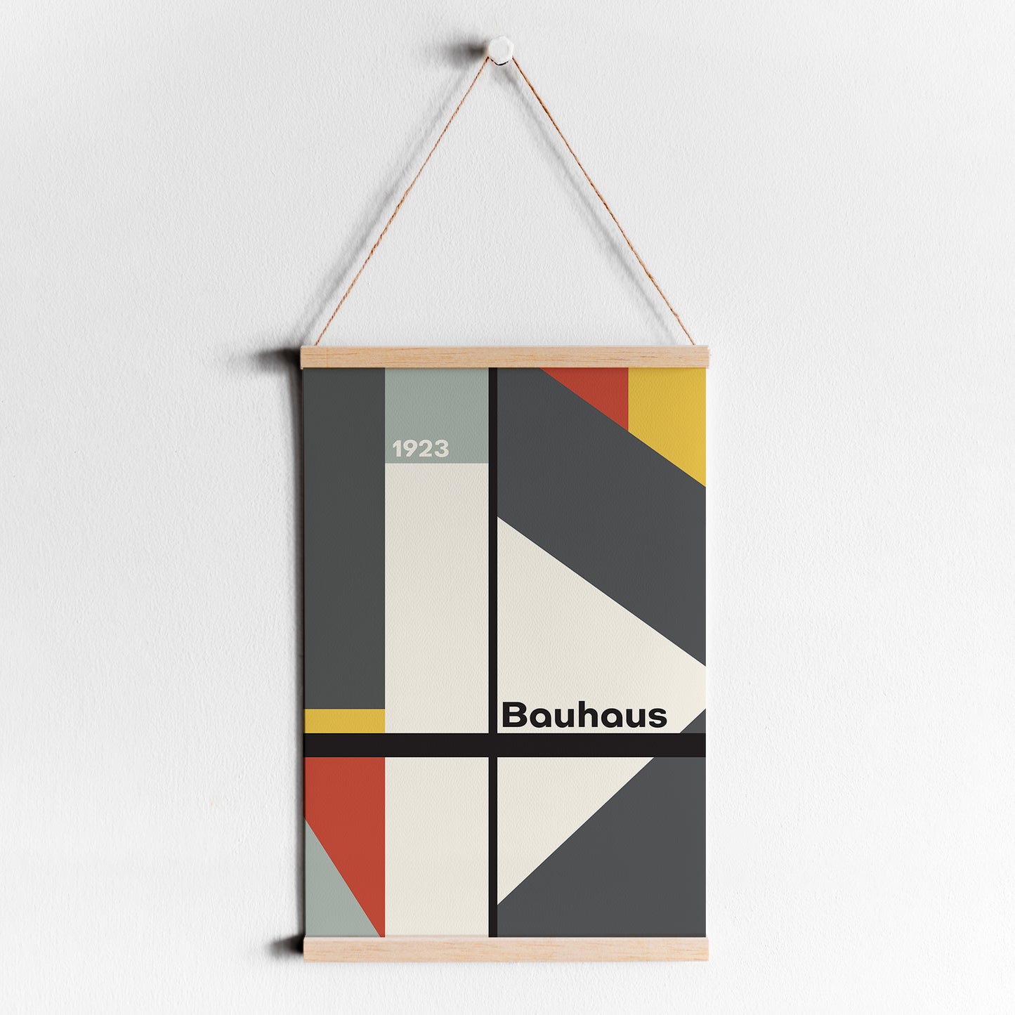 Grey Bauhaus Minimalist Poster